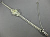 ANTIQUE CROTON .72CT OLD MINE DIAMOND 14KT WHITE GOLD 3D ART DECO WATCH #2208