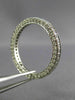 ESTATE 1.20CT DIAMOND 18KT WHITE GOLD MILGRAIN ETERNITY ANNIVERSARY RING #26250