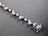 ESTATE 3.84CT DIAMOND 14K WHITE GOLD 3D ROUND CLASSIC MULTI LEAF TENNIS BRACELET