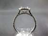 1.06CT DIAMOND 14KT WHITE GOLD ROUND HALO SEMI MOUNT ENGAGEMENT WEDDING RING SET