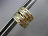ESTATE 1.0CT DIAMOND 14KT YELLOW GOLD 3D CLASSIC TWO ROW HUGGIE EARRINGS #5319