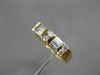ESTATE .45CT DIAMOND 14KT YELLOW GOLD 2 ROW FLAT WEDDING ANNIVERSARY RING #4340