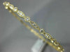 1.58CT DIAMOND 18K YELLOW GOLD 3D ROUND INFINITY ETOILE ETERNITY BANGLE BRACELET