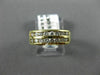 ESTATE .65CT DIAMOND 14KT YELLOW GOLD DOUBLE ROW WEDDING ANNIVERSARY RING #21317