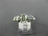 ESTATE .71CT BAGUETTE DIAMOND 14KT WHITE GOLD 3D CLASSIC 3 STONE ENGAGEMENT RING