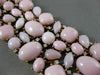 ESTATE MASSIVE 1.75CT DIAMOND & PINK CORAL 18KT ROSE GOLD HANDCRAFTED BRACELET