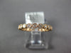ESTATE .47CT DIAMOND 18KT ROSE GOLD 3D ROUND FILIGREE ETERNITY ANNIVERSARY RING