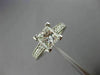 ESTATE 1.27CT DIAMOND PLATINUM 3D FILIGREE HEART MILGRAIN ENGAGEMENT RING #25486