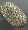 ESTATE MASSIVE 6.62CT DIAMOND 18KT ROSE GOLD 3D OVAL MULTI ROW PAVE FUN RING