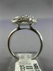 ESTATE .34CT DIAMOND 14KT WHITE GOLD MULTI WAVE CIRCULAR OPEN FILIGREE FUN RING