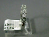 ESTATE .07CT DIAMOND 14K WHITE GOLD 3D CLASSIC 7 STONE ANNIVERSARY RING #21358