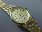 ESTATE  14KT YELLOW GOLD SIMPLE OVAL QUARTZ SWISS MOVEMENT PALACE WATCH #19035