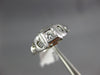 ANTIQUE .10CT OLD MINE DIAMOND 14KT WHITE GOLD 3D FILIGREE ENGAGEMENT RING #1571