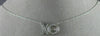 ESTATE .15CT DIAMOND 14K WHITE GOLD 3D DANCING DIAMOND XO FLOATING LOVE NECKLACE