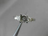 ESTATE .25CT DIAMOND 14KT WHITE GOLD 3 STONE SEMI MOUNT ENGAGEMENT RING #18591