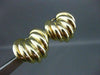 ESTATE LARGE 14K YELLOW GOLD LOVE HEART SEA SHELL DESIGN EARRINGS AMAZING #22546