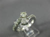 ESTATE WIDE 1.0CT ROUND DIAMOND 14KT WHITE GOLD TWO STONE CRISS CROSS LOVE RING