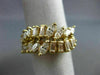 ANTIQUE WIDE 2.02CT DIAMOND 14K YELLOW GOLD 3D TWO ROW WAVE COCKTAIL RING #17494