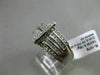 ESTATE WIDE 1.60CT ROUND & PRINCESS CUT DIAMOND 14KT WHITE GOLD 3D BELT FUN RING