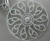 ESTATE EXTRA LARGE 2.0CT DIAMOND 14KT WHITE GOLD 3D OPEN FILIGREE FLOWER PENDANT