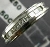 ESTATE .50CT DIAMOND 14KT WHITE GOLD 3D FILIGREE WEDDING ANNIVERSARY RING #8022