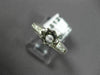 ESTATE .30CT DIAMOND 18KT WHITE GOLD 3D ROUND SEMI MOUNT ENGAGEMENT RING #8990