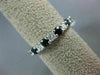 ESTATE 2.82CT ROUND DIAMOND & AAA SAPPHIRE 14KT WHITE GOLD ETERNITY RING #22274