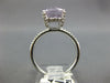 3.84CT DIAMOND & AAA LIGHT AMETHYST 14KT WHITE GOLD OVAL & ROUND FRIENDSHIP RING