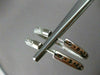 ESTATE LARGE 3.75CT DIAMOND INSIDE OUTSIDE HOOPS 14KT WHITE GOLD EARRINGS #1816