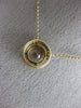 ESTATE LARGE 1.64CT DIAMOND & AAA MORGANITE 14KT YELLOW GOLD 3D CLASSIC NECKLACE