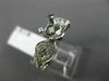 ESTATE .79CT DIAMOND 14KT WHITE GOLD 6 PRONG FILIGREE SEMI MOUNT ENGAGEMENT RING