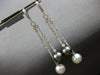 LARGE 1.07CT DIAMOND AAA TAHITIAN & AAA SOUTH SEA PEARL 18KT WHITE GOLD EARRINGS
