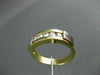 ESTATE .46CT DIAMOND 14KT TWO TONE GOLD 3D CHANEL ANNIVERSARY WEDDING RING #1312
