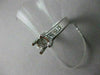 ESTATE WIDE .60CT DIAMOND 14K WHITE GOLD SEMI MOUNT LUCIDA ENGAGEMENT RING #2418