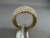ESTATE LARGE 3.18CT DIAMOND 18KT ROSE GOLD PAVE CLASSIC WEDDING ANNIVERSARY RING