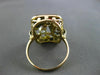 ANTIQUE WIDE .40CT OLD MINE DIAMOND & SOUTH SEA PEARL 14K 2 TONE GOLD RING 21823