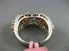ESTATE WIDE 3.99CT DIAMOND 18KT WHITE & ROSE GOLD MULTI SHAPE INFINITY LOVE RING