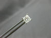 ESTATE 1.0CT PRINCESS CUT DIAMOND 14K WHITE GOLD 3D CLASSIC STUD EARRINGS #15550