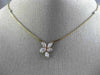 1.54CT WHITE & PINK DIAMOND 18K WHITE & ROSE GOLD 3D BY THE YARD FLOWER NECKLACE