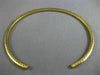 ESTATE 1.1CT DIAMOND 14K YELLOW GOLD CLASSIC SEMI ETERNITY ROUND BANGLE BRACELET