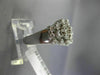 ESTATE WIDE .75CT DIAMOND 14KT WHITE GOLD 3D MULTI ROW MILGRAIN HANDCRAFTED RING