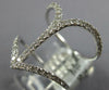 ESTATE LARGE .50CT DIAMOND 18KT WHITE GOLD 3D CLASSIC ANCHOR LOVE RING