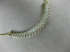ESTATE 1.0CT DIAMOND 14KT YELLOW GOLD 3D MULTI ROW WAVE SEMI CIRCLE NECKLACE