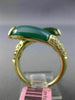 LARGE .60CT WHITE & CHOCOLATE FANCY DIAMOND & CHALCEDONY 14K YELLOW GOLD 3D RING