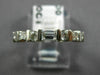 ESTATE .50CT ROUND & BAGUETTE DIAMOND 14KT WHITE GOLD ANNIVERSARY RING #18583