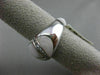 ESTATE WIDE .55CT DIAMOND 14KT WHITE GOLD AAA MOTHER OF PEARL CRISS CROSS RING