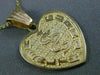 ESTATE 14KT YELLOW GOLD 3D HEART HEALTH GUARD ENGRAVABLE FLOATING PENDANT #25168