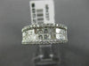 WIDE 2.06CT DIAMOND ROUND PRINCESS BAGUETTE 18KT WHITE GOLD ANNIVERSARY RING