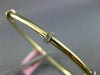 ESTATE .30CT DIAMOND 14K WHITE & YELLOW GOLD PAST PRESENT FUTURE BANGLE BRACELET