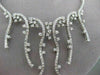 ESTATE LARGE 4.90CT DIAMOND 14KT WHITE GOLD ETERNITY WAVE NECKLACE